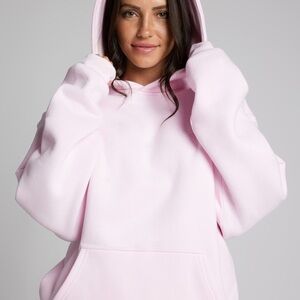 NIB Comfrt Powder Pink Minimalist hoodie